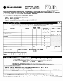 Blue Cross Application